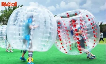use inflatable zorb ball for games